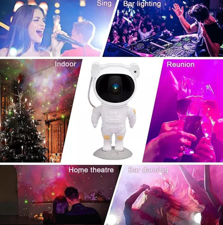 ASTRONAUT GALAXY PROJECTOR - STARRY NIGHT LAMP | PLAY & MOVE