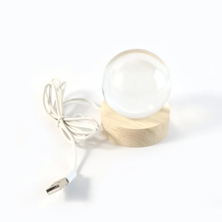 3D Crystal Ball Lamp – Enchanting Night Light | Styleva