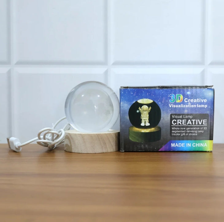 3D Crystal Ball Lamp – Enchanting Night Light | Styleva