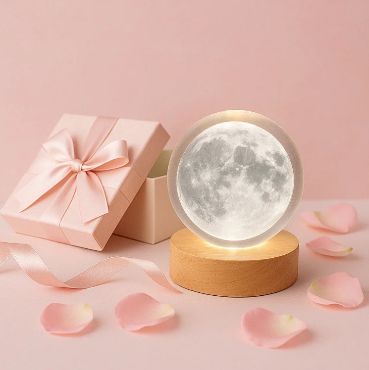 3D Crystal Ball Lamp – Enchanting Night Light | Styleva