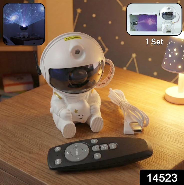 Astronaut Galaxy Star Projector – Remote-Controlled Night Light
