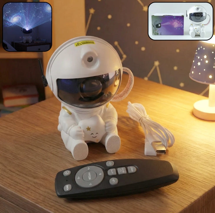 Astronaut Galaxy Star Projector – Remote-Controlled Night Light