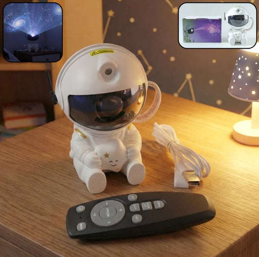 Astronaut Galaxy Star Projector – Remote-Controlled Night Light