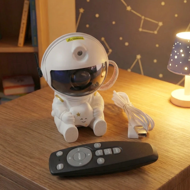 Astronaut Galaxy Star Projector – Remote-Controlled Night Light