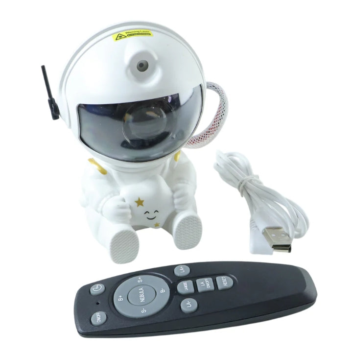 Astronaut Galaxy Star Projector – Remote-Controlled Night Light