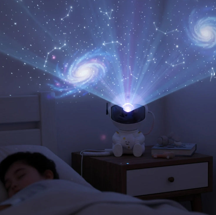 Astronaut Galaxy Star Projector – Remote-Controlled Night Light