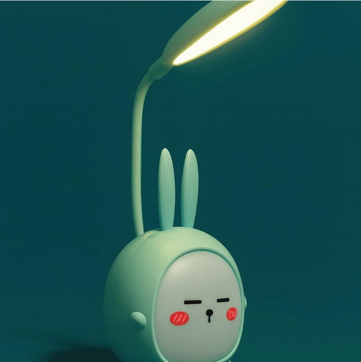 Bunny LED Desk Lamp – Adjustable Neck with USB Charging