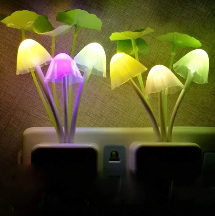 Mushroom Night Light – LED Sensor Lamp (Colorful) | Deodap