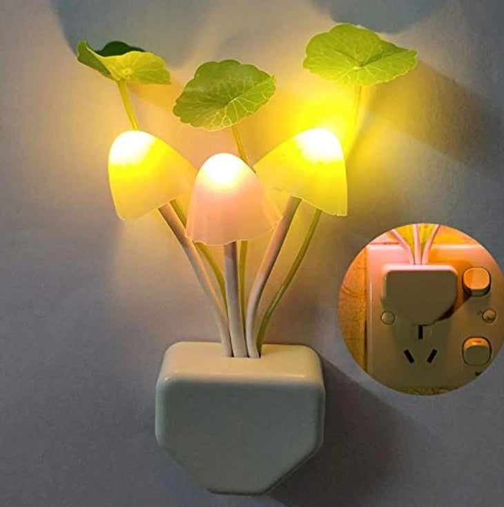 Mushroom Night Light – LED Sensor Lamp (Colorful) | Deodap