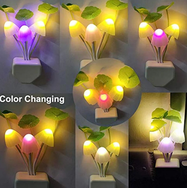 Mushroom Night Light – LED Sensor Lamp (Colorful) | Deodap