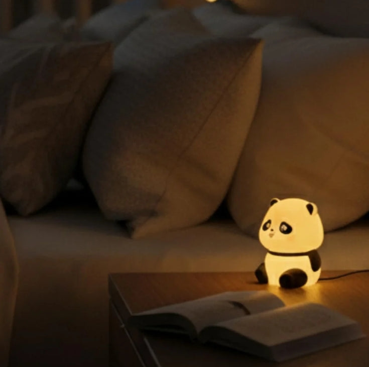 Cute Mini Panda Night Light – Soft LED Bedside Lamp for Kids