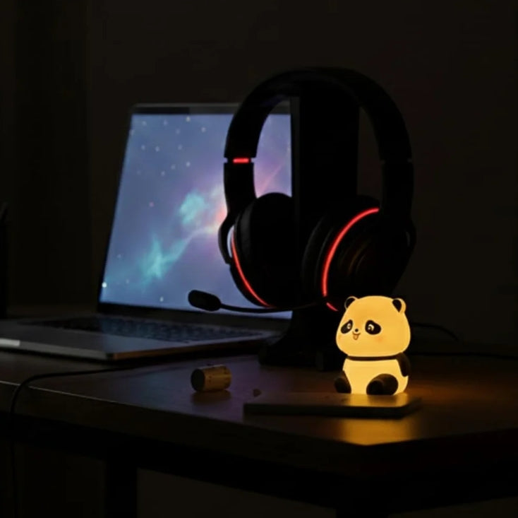 Cute Mini Panda Night Light – Soft LED Bedside Lamp for Kids
