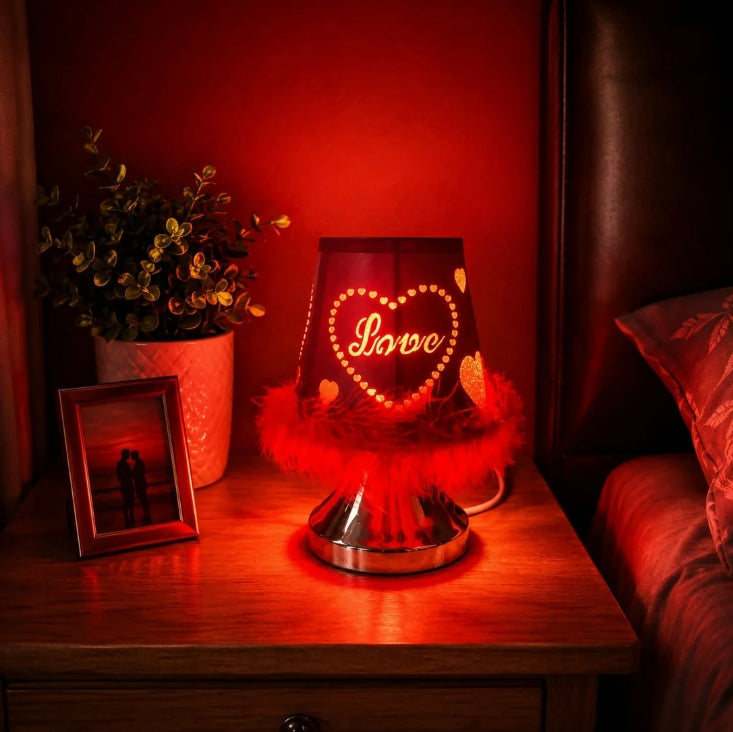 Love Heart LED Table Lamp – Romantic Home Decor with Soft Glow