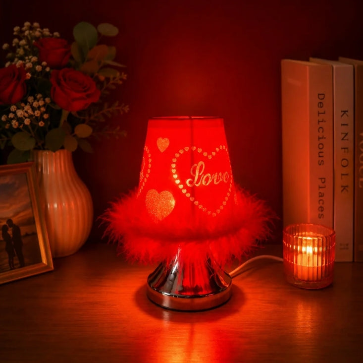 Love Heart LED Table Lamp – Romantic Home Decor with Soft Glow