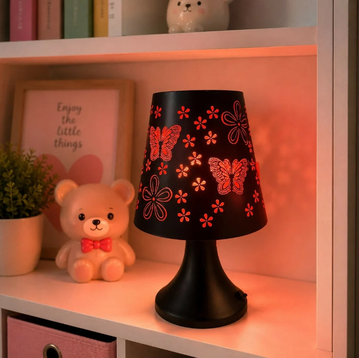 Butterfly Cutwork LED Table Lamp – Elegant Ambient Lighting for Home