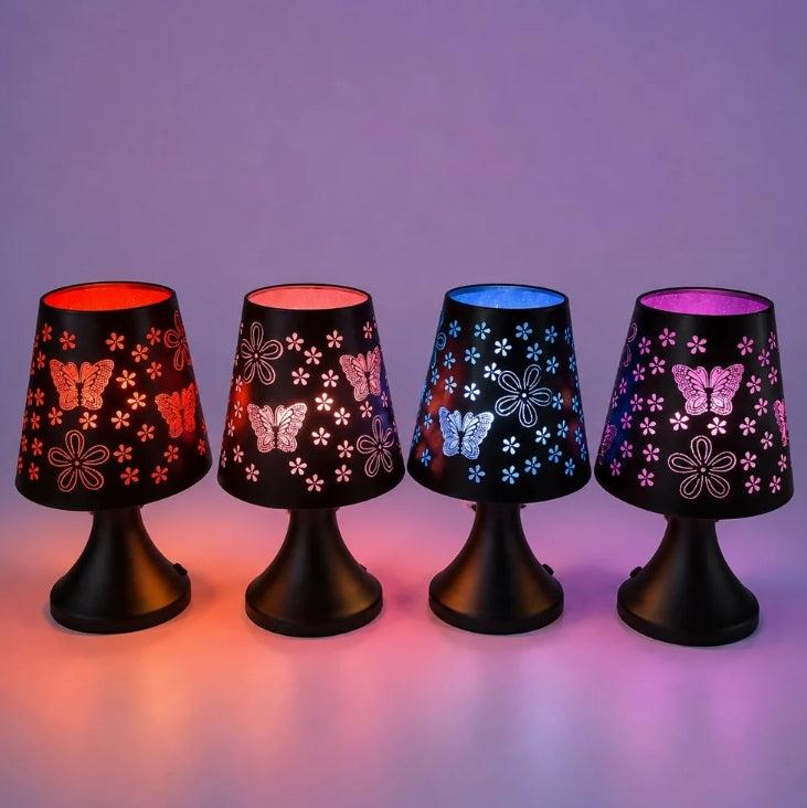 Butterfly Cutwork LED Table Lamp – Elegant Ambient Lighting for Home