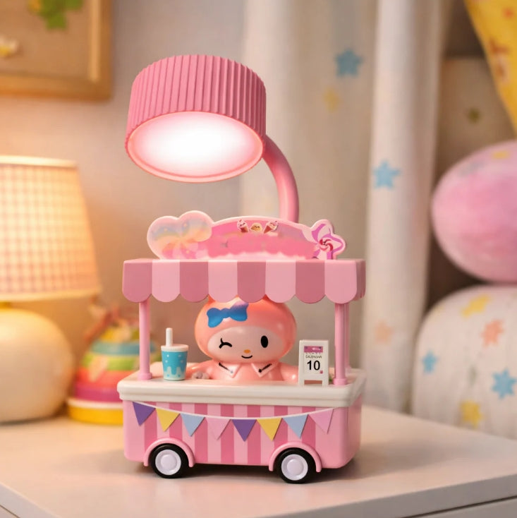 Ice Cream Cart Night Lamp – Adjustable Flexible Neck Kids Desk Light