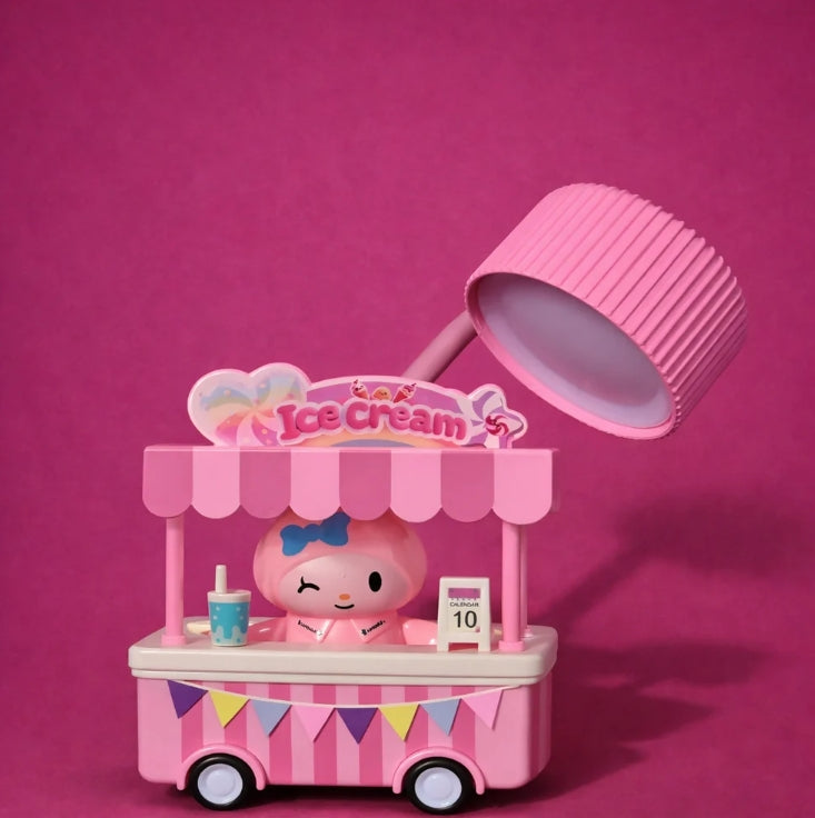 Ice Cream Cart Night Lamp – Adjustable Flexible Neck Kids Desk Light