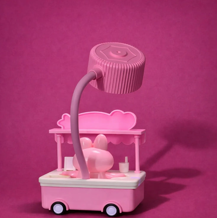 Ice Cream Cart Night Lamp – Adjustable Flexible Neck Kids Desk Light