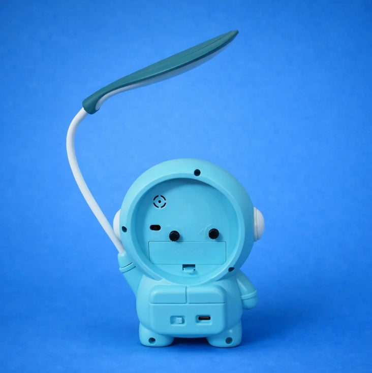 Astronaut Desk Lamp – USB Powered Kids Study Light & Alarm Clock