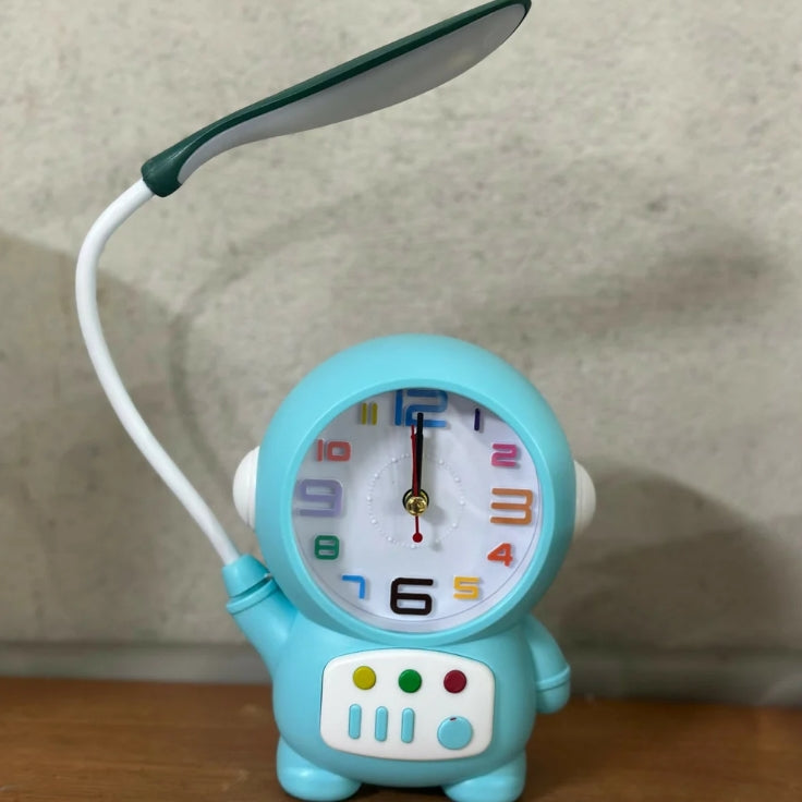 Astronaut Desk Lamp – USB Powered Kids Study Light & Alarm Clock