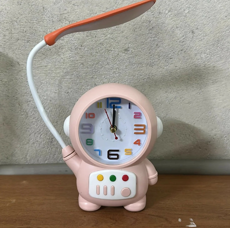 Astronaut Desk Lamp – USB Powered Kids Study Light & Alarm Clock