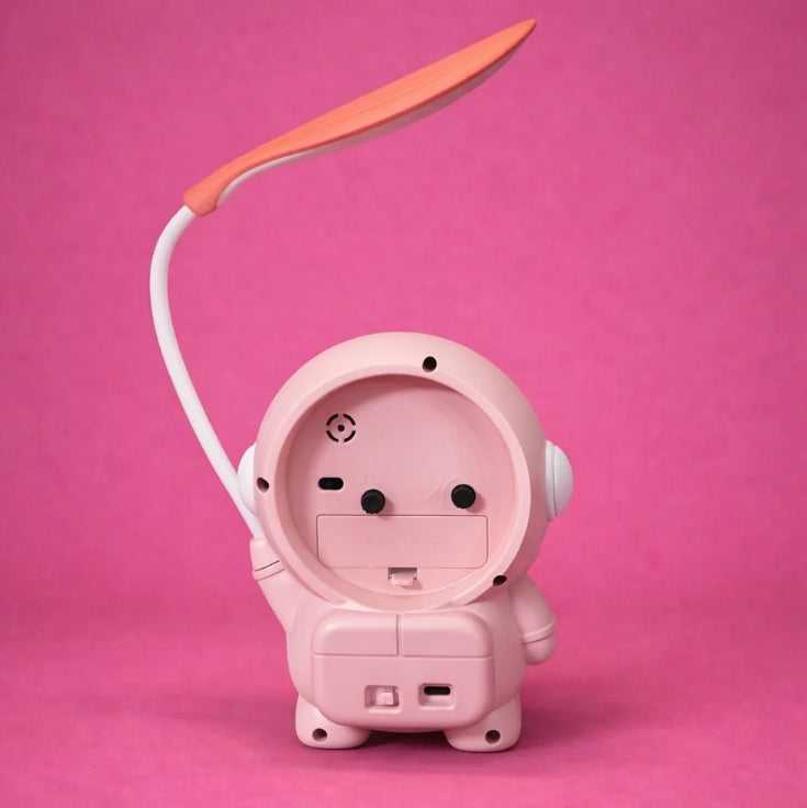 Astronaut Desk Lamp – USB Powered Kids Study Light & Alarm Clock