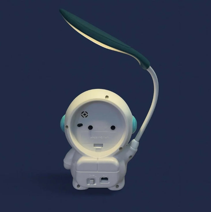 Astronaut Desk Lamp – USB Powered Kids Study Light & Alarm Clock